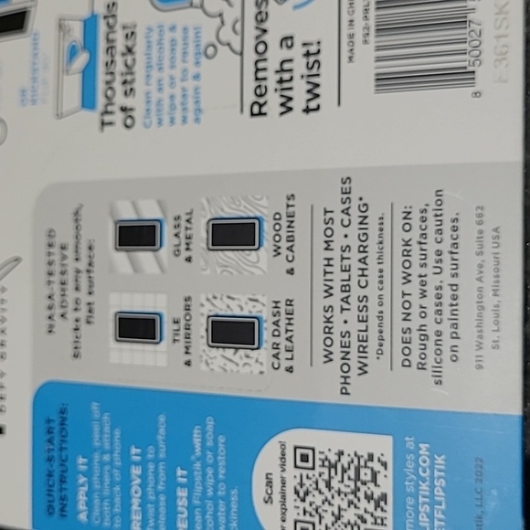 FLIPSTIK DEFY GRAVITY CELL PHONE PURPLE STICK KICK STAND PRICE FIRM - Picture 9 of 11